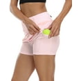 thumbnail image 2 of LRD Women's Athletic Skorts Skirt with Pockets for Golf Tennis Pink L, 2 of 6