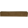 thumbnail image 3 of 6"H x 10"D x 84"W Rough Sawn Faux Wood Fireplace Mantel, Persian Walnut, 3 of 17