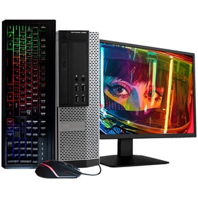 Pre-Owned Dell OptiPlex 9020 Desktop Computer PC, 3.20 GHz Intel i5 Quad Core Gen 4, 16GB DDR3 RAM, 1TB SATA Hard Drive, Windows 10 Home 64 bit, BRAND NEW 24 Screen