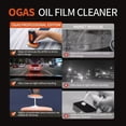 thumbnail image 4 of Car Glass Oil Film Remover, Professional Windshield Cleaner & Polisher with Built-in Applicator Sponge, Deep Cleaning Emulsion for Automotive Windows and Mirrors, 100g, 4 of 6