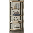 thumbnail image 6 of Better Homes & Gardens River Crest 5-Shelf Bookcase, Rustic Oak Finish, 6 of 6