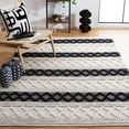 thumbnail image 2 of SAFAVIEH Natura Ronni Geometric Striped Area Rug, Ivory/Black, 4' x 6', 2 of 8