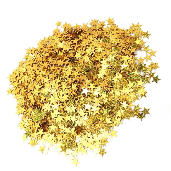 Confettis Étoiles, Étoiles Métalliques en Feuille d'Or, PVC, 10mm, 60g, pour Décorations de Table de Fête Mariage, Bricolage, Cartes, Albums de Scrapbooking