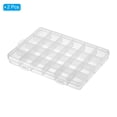 thumbnail image 3 of 24 Grids Jewelry Organizer Box, 2 Pack Clear Plastic Jewelry Boxes Storage Container for Beads, Style 1, 3 of 6