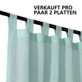 thumbnail image 5 of Living Room & Bedroom Divider, Sliding Set of 2 Semi-Transparent Linen Look Curtains, 5 of 5
