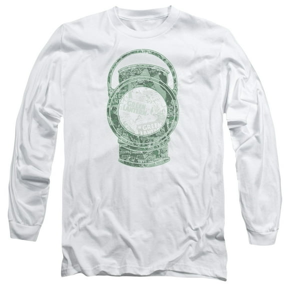 DC Comics Lantern Cover-Long Sleeve Adult 18/1 White