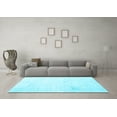 thumbnail image 3 of Ahgly Company Indoor Square Persian Light Blue Traditional Area Rugs, 3' Square, 3 of 4