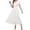 White_002, variant on HJYCHN Women's Short Sleeve Maxi Dress with V-Neck Out Eyelet Ruffle Swing A-Line Long Casual Design Red S