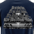 thumbnail image 4 of Rollin Hard men's It's Not About Fame and Fortune Lowrider navy classic fit front and back print graphic tee shirt, 4 of 5
