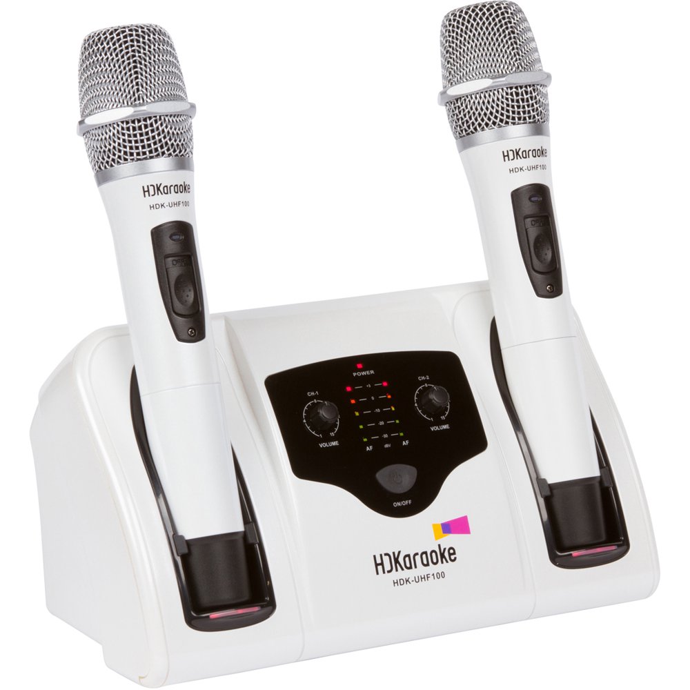 HDKaraoke HDKUHF 100 Professional UHF DualChannel Rechargeable