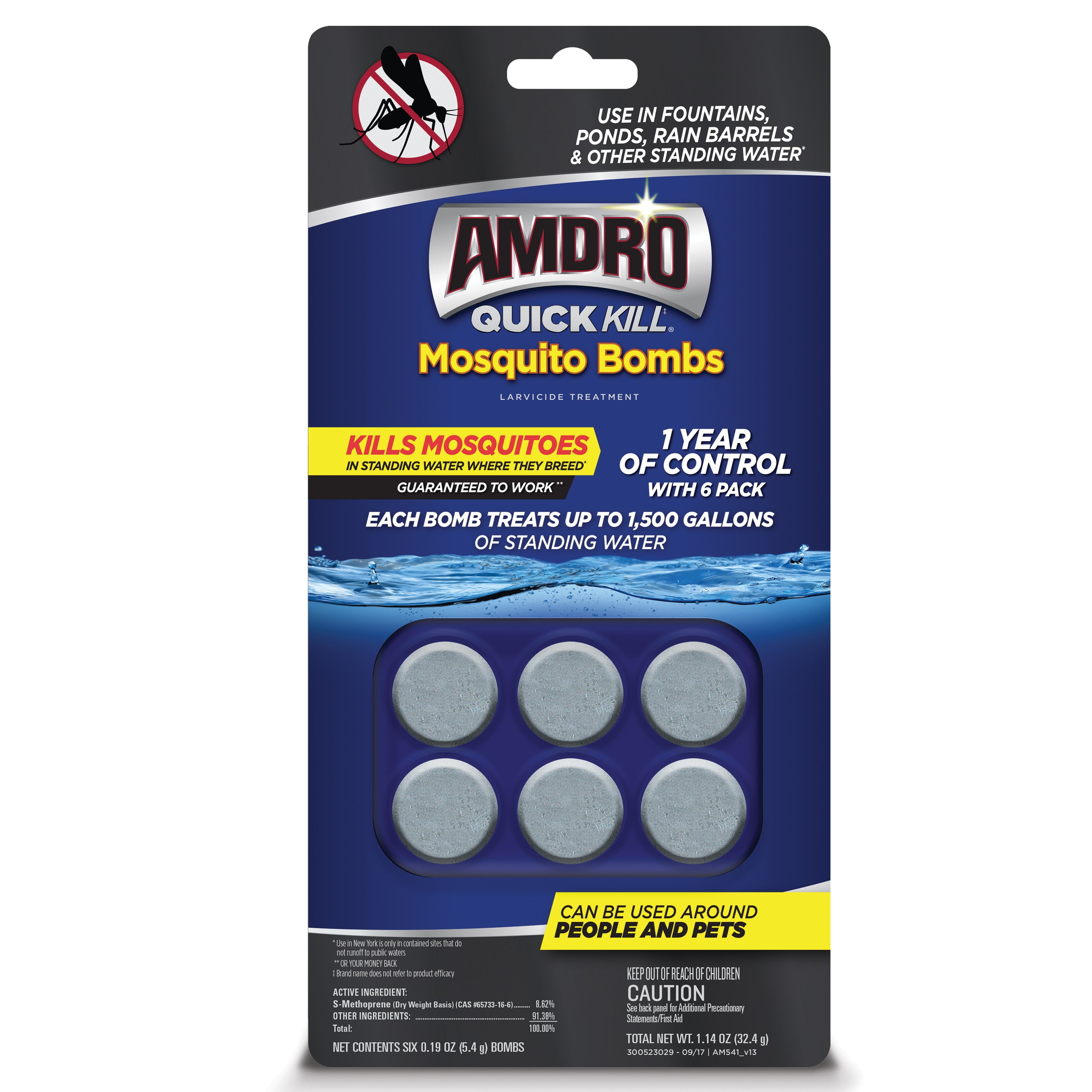 Amdro Quick Kill Mosquito Bombs Larvicide Treatment, Mosquito Killer