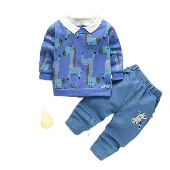 Children's leisure spring and autumn 2-piece leisure suit 1-4 years old baby clothing boy clothing suit
