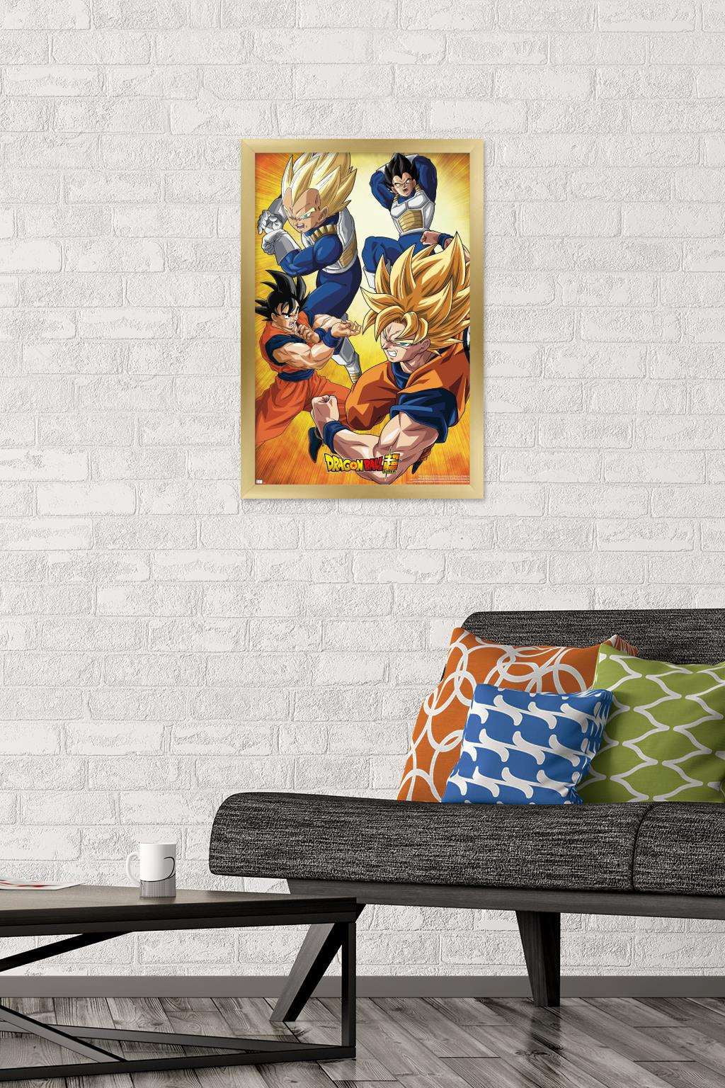 Dragon Ball Super - Orange Wall Poster, 14.725" x 22.375", Framed