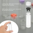 thumbnail image 4 of Uxcell 10Pcs Clear Glass Sample Vials, Small Liquid Bottles Black 15ml, 4 of 7