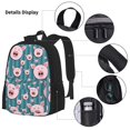 thumbnail image 3 of Pofeuu Funny Pig Faces Print Backpack Travel Backpacks With Lunch Bag Pencil Bag Set 3 pcs Set Cartoon Backpack, 3 of 7