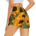 thumbnail image 3 of Bixox Women's Sunflowers 7 pattern 2 in 1 Running Shorts - Lightweight Athletic Workout Gym Yoga Shorts Liner with Pockets - Small, 3 of 7