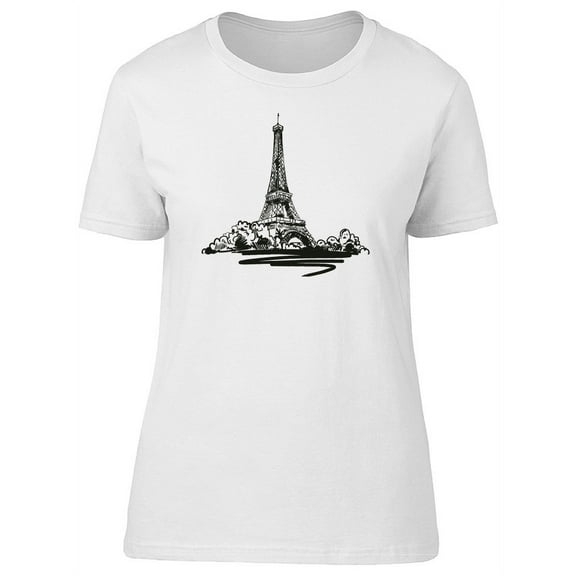 Cool Grunge Retro Eiffel Tower T-Shirt Women -Image by Shutterstock, Female Large