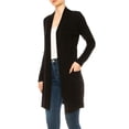 thumbnail image 2 of Women's Classic Long Sleeve Cardigan with Side Pockets for Everyday Wear, 2 of 6