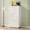 White, variant on ANPOO 6 Drawer Dresser for Bedroom, 50.8" Tall Modern Chest of Drawers with 4-Way Rounded Corners, High Gloss Finish & No Handles, Large Storage Organizer for Living Room, Hallway
