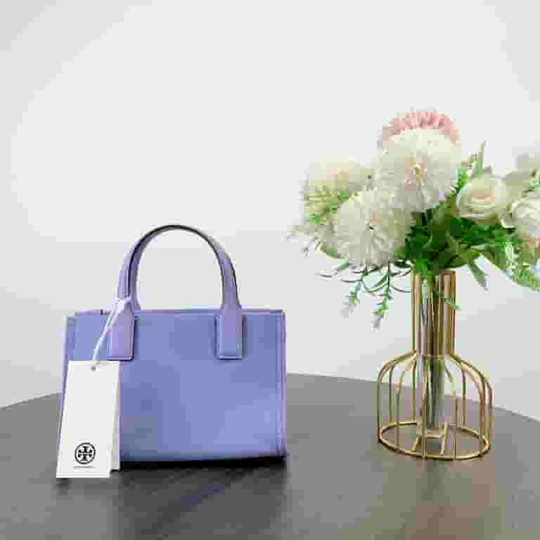 *TORY BURCH*Ella mini ロゴ 2wayかごバッグ 関税送料込 Tory Burch Women's Ella Nylon Extra Small Top Zip Crossbody