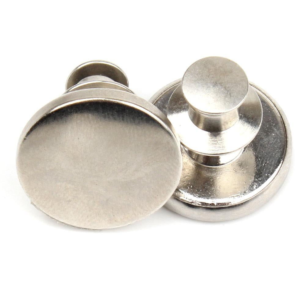 Retractable Instant Jeans Button Pins Replacement Removable No Sew Stapleless Metal Buttons for Pants Sewing Crafts DIY Clothes O9S1