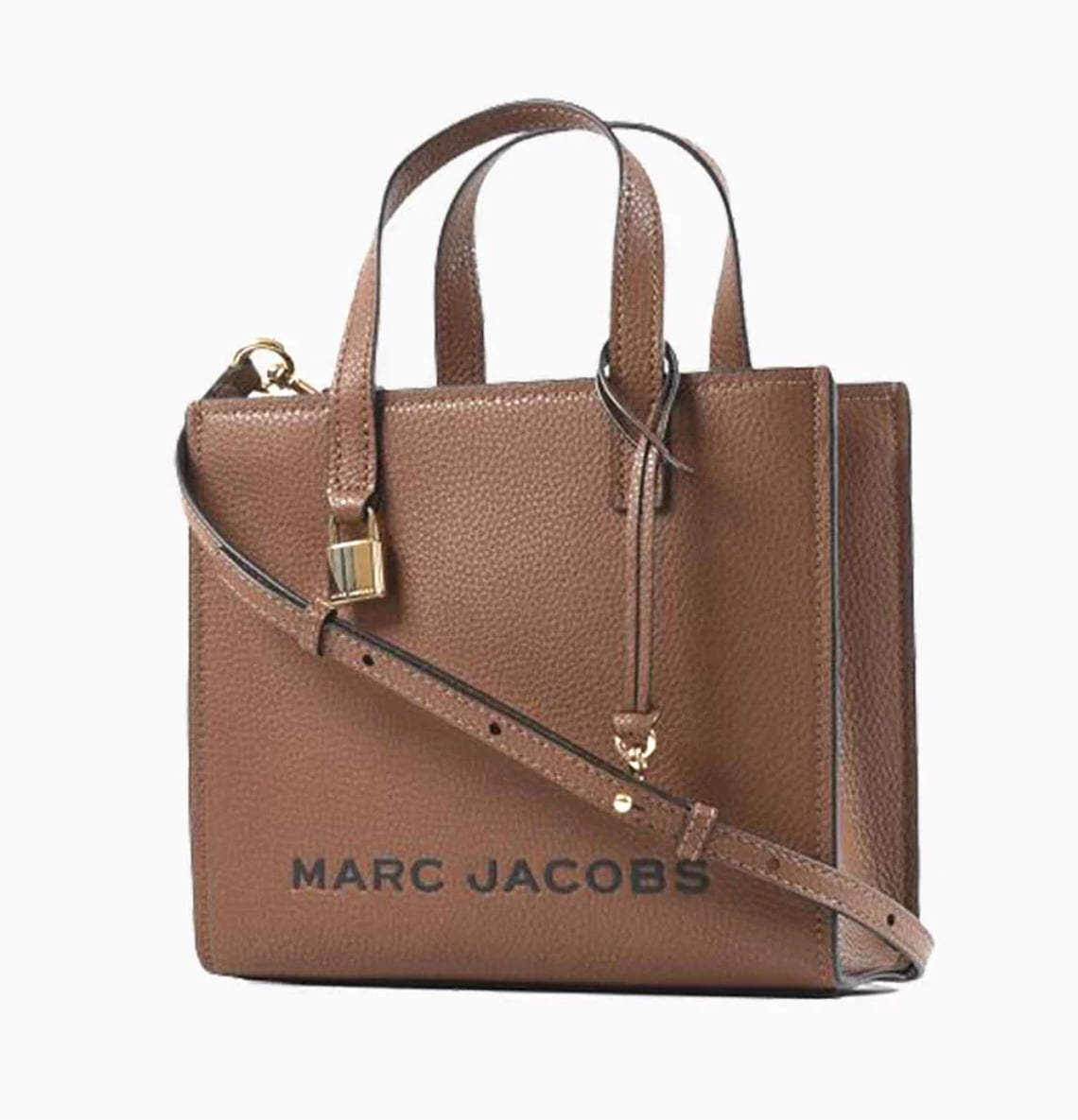 Marc Jacobs Mini Grind Leather Crossbody Tote Bag Satchel Purse