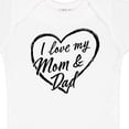 thumbnail image 4 of Inktastic I Love My Mom and Dad in Black Chalk Heart Boys or Girls Baby Bodysuit, 4 of 5