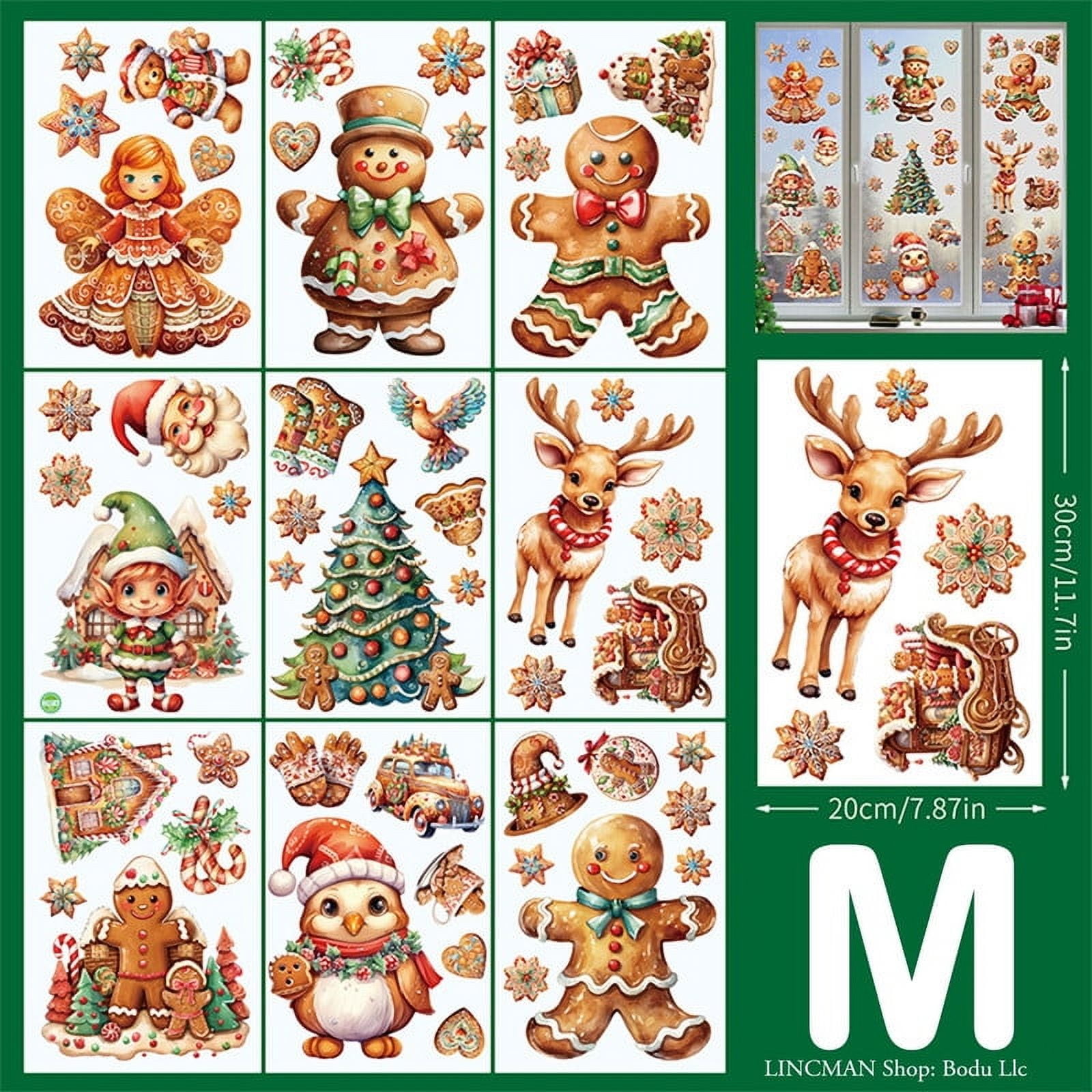 155 Pcs White Snowflakes Window Clings for Glass Windows - 8 Sheets Christmas Window Decal Stickers for Home Office Shop Classroom Indoor for Xmas Holiday Winter Wonderland Frozen Themed Party