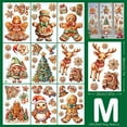 thumbnail image 6 of 9 Sheets Christmas Window Clings for Glass Windows, Christmas Static Window Stickers Double Sided Xmas Window Decorations Snowflake Santa Claus Elk Window Decals for Winter Party (Style 1), 6 of 6