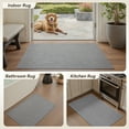 thumbnail image 4 of FEELHOME Door Mats for Inside 17"x30" Non Slip Rubber Welcome Mat for Inside Low-Profile Dirt Trapper Indoor Door Mats for Entryway Absorbent Washable Entry Rug Floor Mats Modern Herringbone Gray, 4 of 8