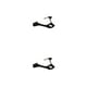 thumbnail image 1 of Riwesomey Adherencia de la cubierta de la dirección Paster del vehículo Artesanía Accesorios mejorados Pieza reemplazada Operación simple Etiqueta Negro 2piezas Riwesomey CBP497605, 1 of 5