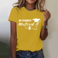 thumbnail image 2 of MEICHEN Graduation Gifts for Her: Senior 2026 Shirts Class Of 2026 T Shirt In My Senior Causal College Graduation Teacher Tee Tops Womens Spring Summer Tops, 2 of 6