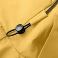 thumbnail image 5 of qelini Mens Waterproof Rain Jacket Hooded Drawstring Buttons Zip Up Winter Coats with Pocket Solid Color Casual Coats Hiking Climbing Ski Outdoor Sports Jacket Yellow L, 5 of 6