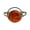 Red Gold Rose, variant on Elegant Mother's Day Gift - Handmade Resin Rose Cuff Bracelet (Silver)