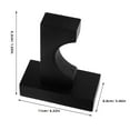 thumbnail image 2 of OULII 1 Pair Simple Wood Bat Stands for Wall Mounting and Display in a Modern Home Setting, 2 of 8