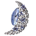 thumbnail image 1 of 1 Pce Broche en Forme de Lune Vintage Élégante en Alliage avec Strass Incrustée Épingle à Revers pour Femmes Dames Filles, 1 of 8
