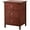 Cherry, variant on Maklaine Transitional Engineered Wood 3 Drawer Nightstand in Gray