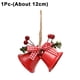 thumbnail image 1 of 4/1 piezas colgantes de campanas navideñas, lazos colgantes para árbol de Navidad, adornos, regalos para Navidad, Año Nuevo, fiesta, festival, decoración, juguetes para niños, 1 of 6