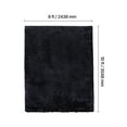 thumbnail image 3 of KFFKFF Indoor Plush Area Rugs, 8 x 10 ft Soft Shag Carpet, Furry Area Rugs for Living Room, Bedroom, Sunroom, Modern Home Decor, Non-Shedding, Non-Woven, Slip-Resistant, Black, 3 of 9
