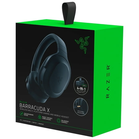 Razer - Barracuda X Wireless Stereo Gaming Headset for PC, PS4, PS5, Switch, and Android - Black