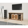 thumbnail image 7 of 70" Brown Solid Wood Cabinet Enclosed Storage Distressed TV Stand, 7 of 7
