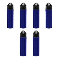 Slim Stainless Steel Water Bottles 25 oz, 6 pack, Reusable Gym Sports Bulk Pack, Blue