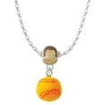 thumbnail image 1 of Delight Jewelry Resin 1/2" Softball Mia Monkey Charm Necklace, 1 of 4