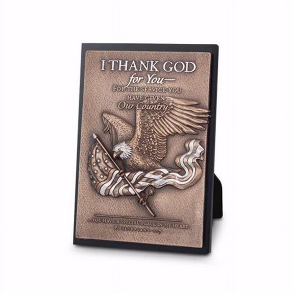 Flag & Eagle, Small Sculpted Plaque