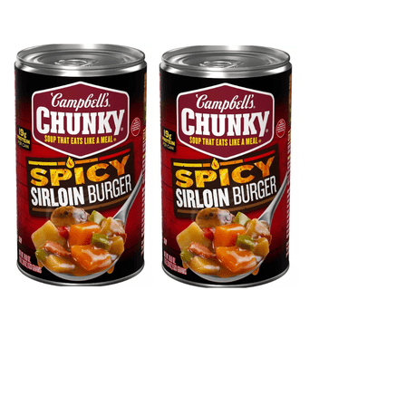 Campbell's Chunky Spicy Sirloin Burger Soup - 18.8oz-pack of 2