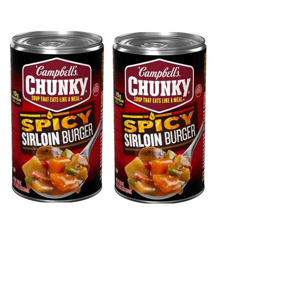 Campbell's Chunky Spicy Sirloin Burger Soup - 18.8oz-pack of 2