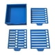 thumbnail image 1 of Sticky Note Soporter con dispensador de nota de semicates de plantilla Organizador de oficina de oficina de tarjetas de negocios fáciles de usar para Azul, 1 of 8