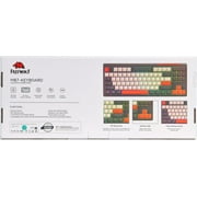 ATTACK SHARK Gaming Keyboard with Dual Mode Bluetooth 5.0/2.4Ghz TLK Mechanical Feeling Keyboard Mac,Rechargeable Anti-ghosting PBT 75% Wireless Keyboard Backlit for Silent Office/Gaming-Glimmer