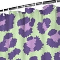 thumbnail image 3 of Green and Purple Of Leopard Print Shower Curtain 72"x84" ,Bathroom Decorative Shower Curtains Set with 12 Hooks,Modern Waterproof Washable Shower Curtain, 3 of 6