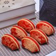 thumbnail image 4 of MasteelfCA 10pcs Chinese Style Coin Purse Shell Shape Bag Fashion Wallets Damask Candy Bag Storage Bag Holder Case, 4 of 5